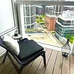 شقة Skau Panorama Family & Business View Free Parking براتسيلافا